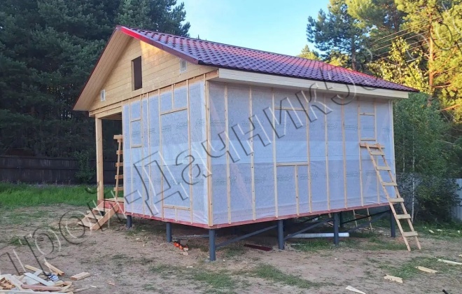 4 Каркасный дом Д–19, 6x6 м, 36 М², Тульская область, Заокский район, КП Наткино (14)